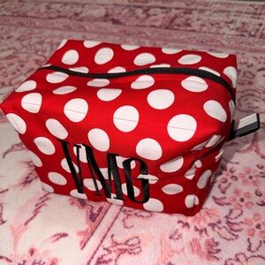 Red and white polka dot makeup bag - Lady bug 🐞✨
